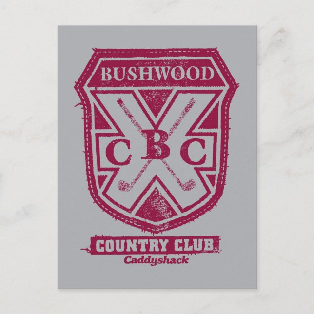 Cartão Postal Caddyshack | Bushwood Country Club Crest (Frente)