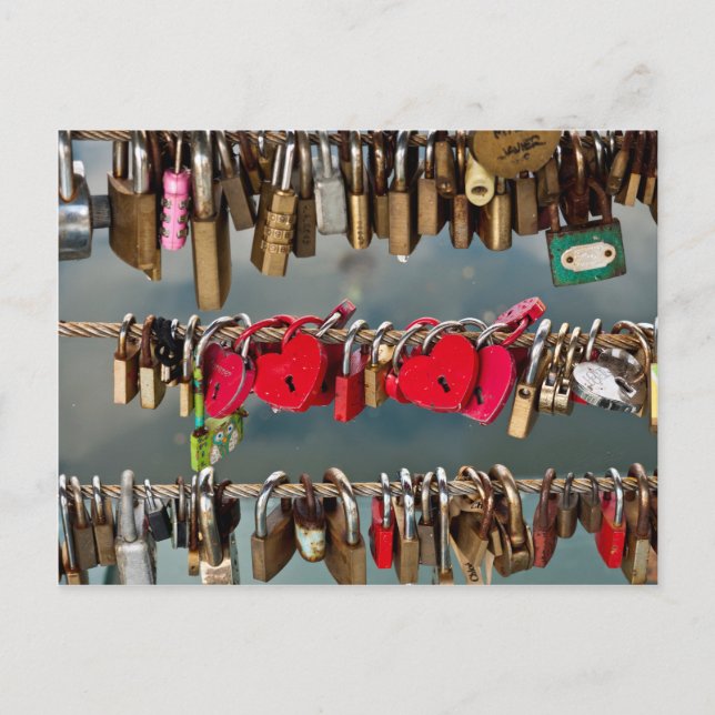Cartão Postal Cadeados do Amor (Frente)