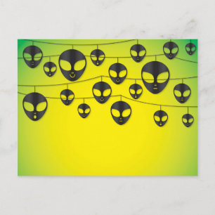 Cartão Postal cadeia de alienígena