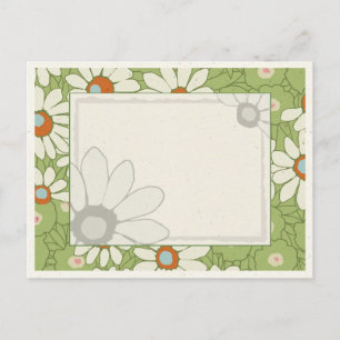 Cartão Postal Cadeia de margaridas no dia