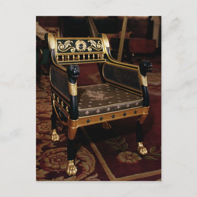 Cartão Postal Cadeira armada com detalhes da marrã (Frente)
