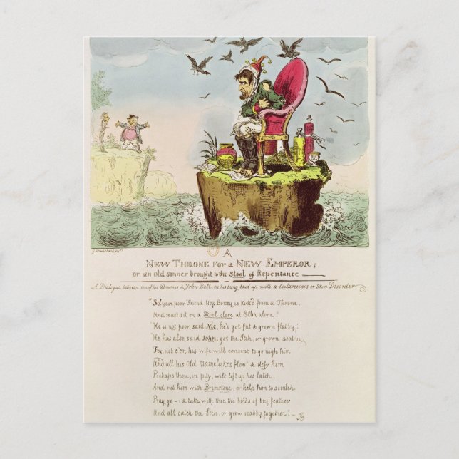 Cartão Postal Cadeira Elba de Boney, publicada por S. Knight (Frente)