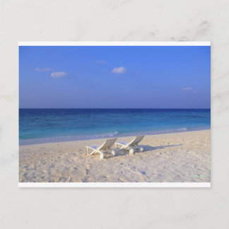 Cartão Postal Cadeiras na praia - personalizáveis