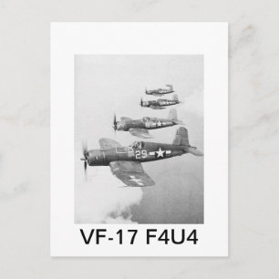 CARTÃO POSTAL CADEIRAS VF-17 F4U4