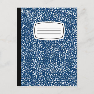 Cartão Postal caderno de composição