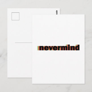 Cartão Postal caderno nevermind