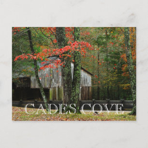 Cartão Postal Cades Cove - outono nos Enfumaçados