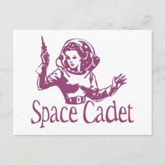 Cartão Postal Cadete de Espaço Rosa