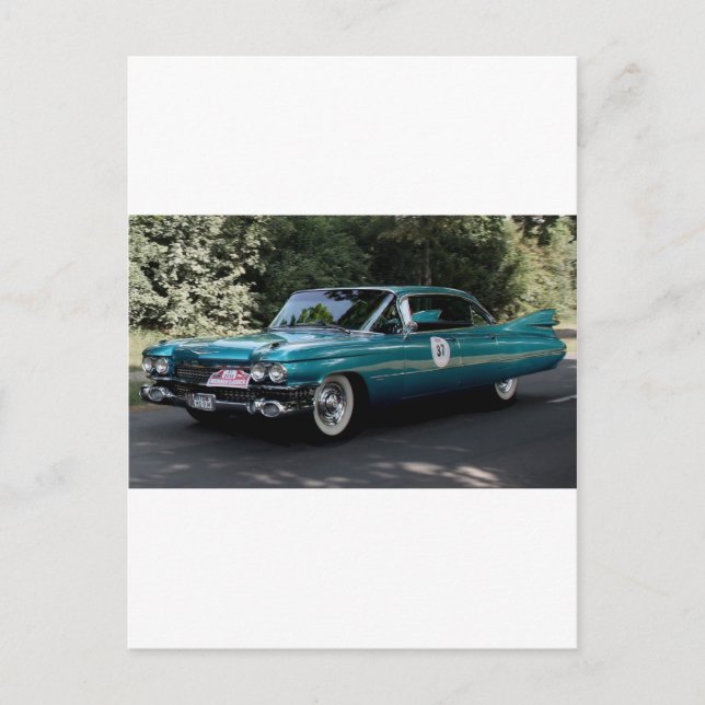 Cartão Postal Cadillac, Série 62 Sedan 	  1959 (Frente)