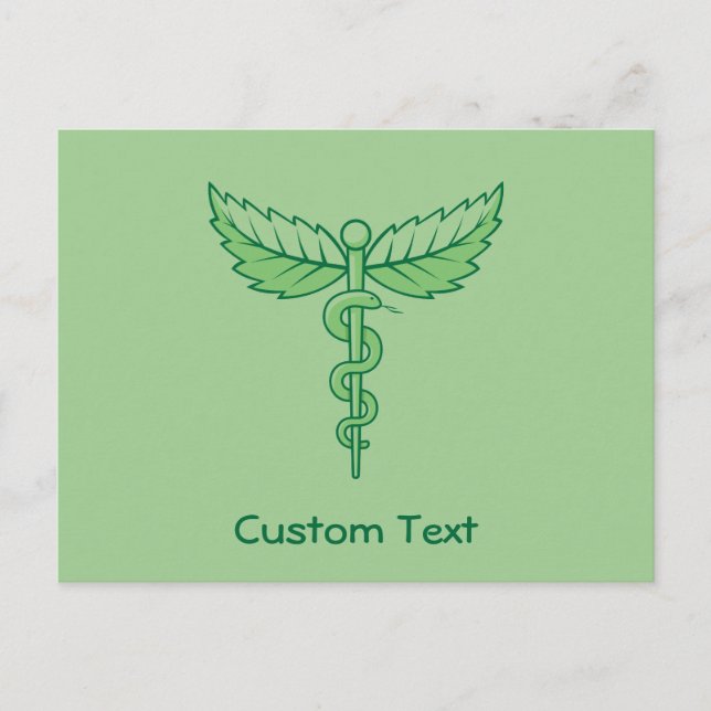 Cartão Postal Caduco com folhas (Frente)