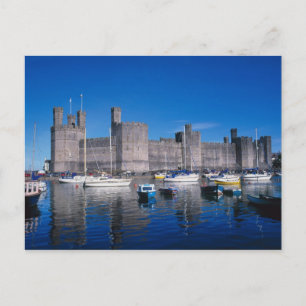 Cartão Postal Caernarfon Castle, Gwynedd, Wales