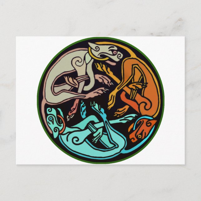 Cartão Postal Cães Celtas (Frente)