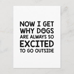 Cartão Postal Cães excitados