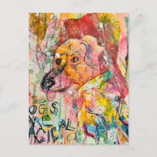 CARTÃO POSTAL CÃES SÃO MÁGICOS