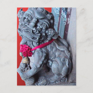 Cartão Postal Cães templos como guardiães
