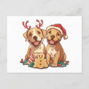 Cartão Postal Cães Touro de Natal