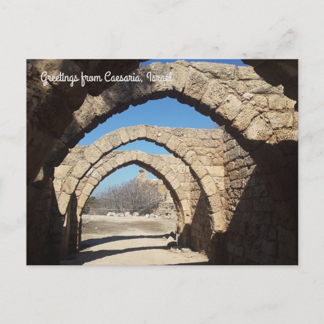 Cartão Postal Caesaria, Israel (Frente)
