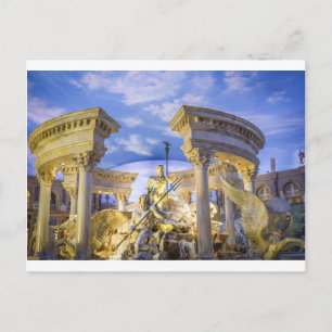 Cartão Postal Caesars Palace, Hotel Estátua de Las Vegas Casino