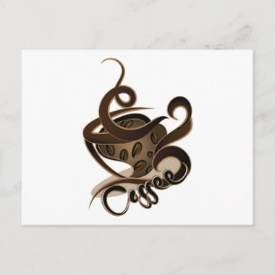 Cartão Postal café