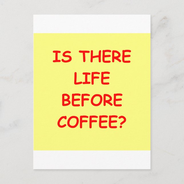 Cartão Postal café (Frente)