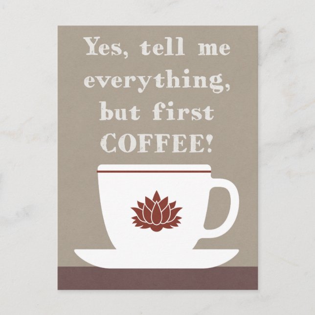 Cartão Postal Café (Frente)