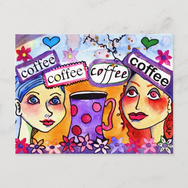 Cartão Postal café (Frente)