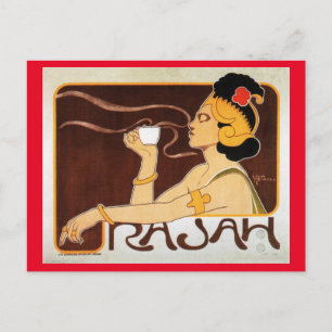 Cartão Postal Café, Anúncio Antigo Vintage