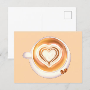 Cartão Postal Café Cappuccino