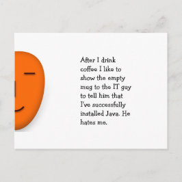 Cartão Postal Café. CARA. Java. - Enviar um Cartão-Postal de Sor