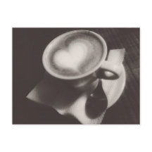 Cartão postal Café com Sobrecarga