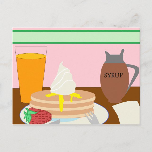 Cartão Postal Café da manhã (Frente)