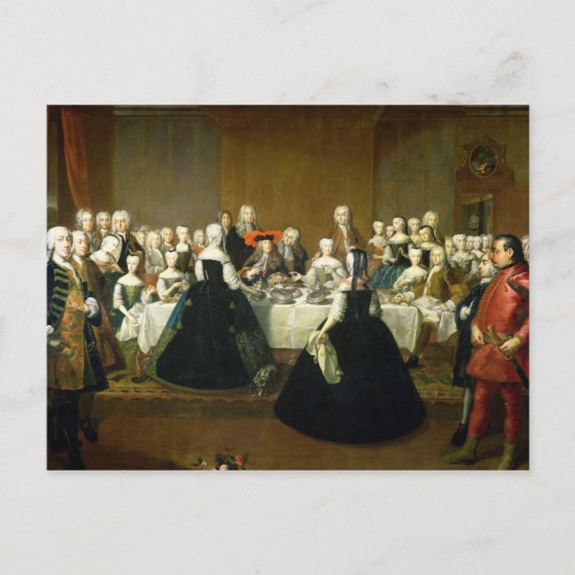 Cartão Postal Café da manhã de casamento (Frente)