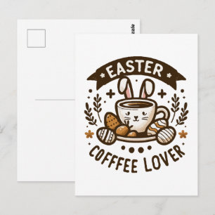 Cartão Postal Café da Manhã de Páscoa