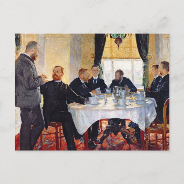 Cartão Postal Café da manhã em Blankenberghe (Frente)