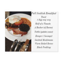 Café da manhã escocês do cheio
