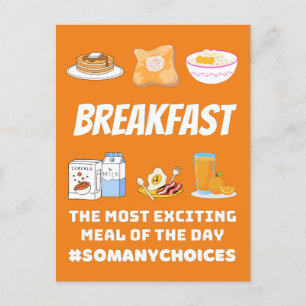 Cartão Postal Café da manhã excitante