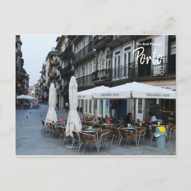 Cartão Postal Café da manhã no Porto - Real Portugal (Frente)