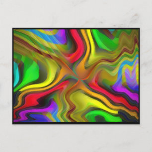 Cartão Postal Café da Manhã Psicodélico