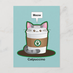 Cartão Postal Café de Gato Gato