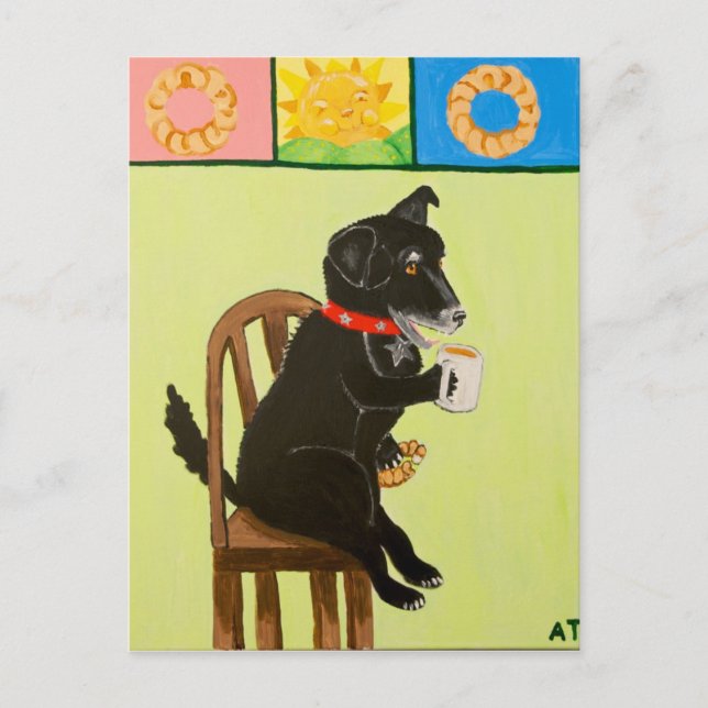 Cartão Postal Café e Crullers II (Frente)