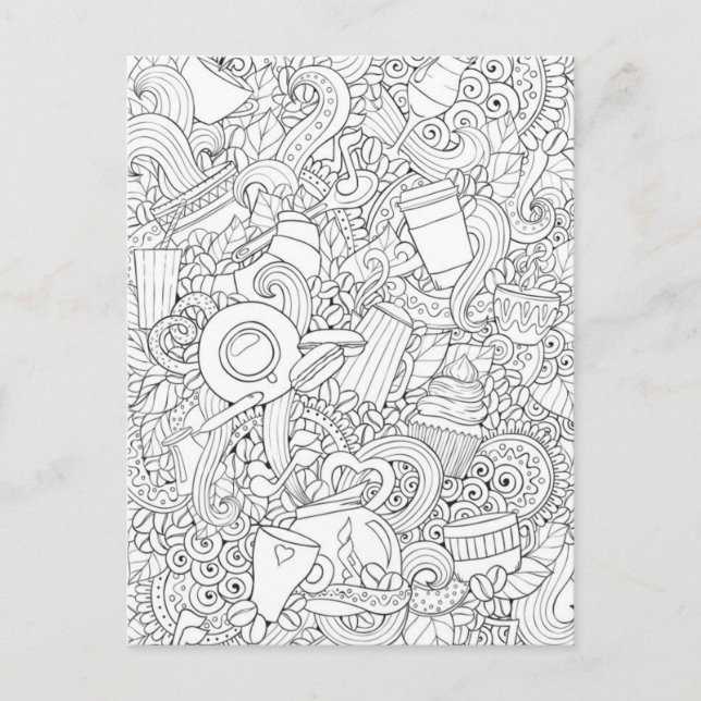 Cartão Postal Café E Dodó De Chá (Frente)