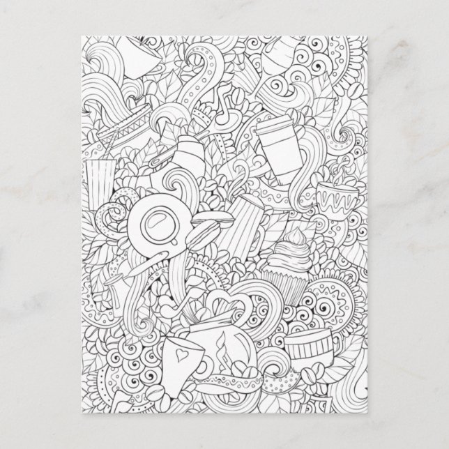 Cartão Postal Café E Dodó De Chá (Frente)