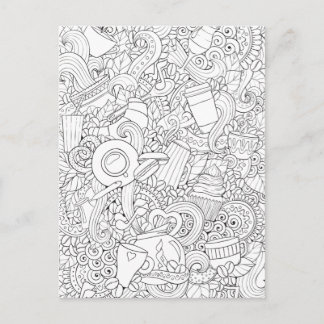 Cartão Postal Café E Dodó De Chá