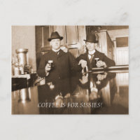 Café é para a cerveja Bebendo Sissies 1890 Men