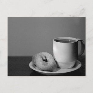 Cartão Postal Café e rosquinhas