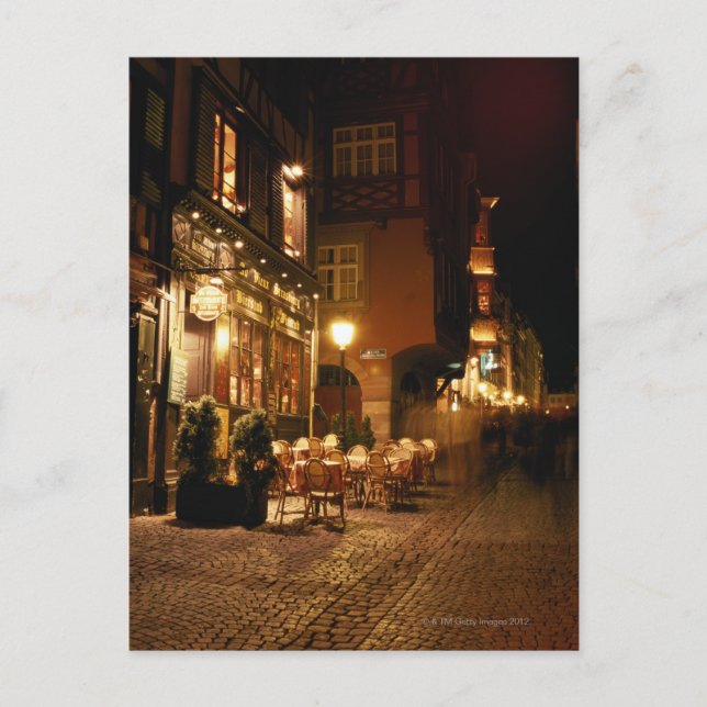 Cartão Postal Café em Estrasburgo (Frente)