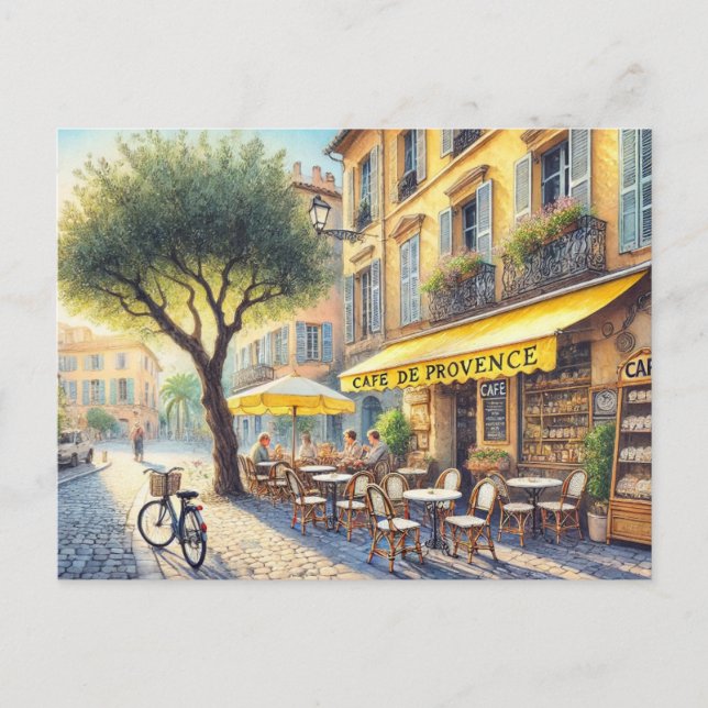 Cartão Postal Café em Nice France Mug (Frente)