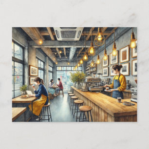 Cartão Postal Café em Osaka