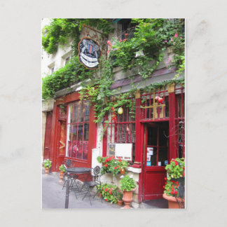 Cartão Postal Café em Paris