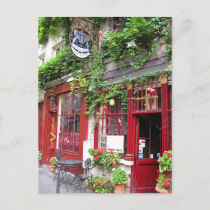 Cartão Postal Café em Paris